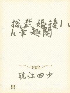 总裁婚后1ⅴ1h笔趣阁