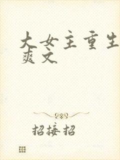 大女主重生复仇爽文封面