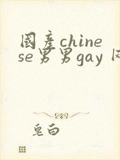 国产chinese男男gay 网站