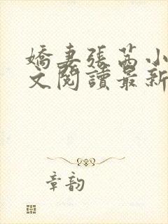 娇妻张茜小说全文阅读最新章节更新