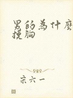 男的为什么喜欢摸胸