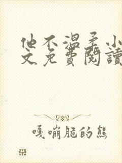 他不温柔小说全文免费阅读无弹窗