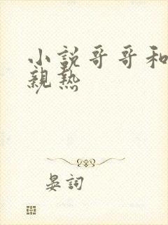 小说哥哥和弟弟亲热