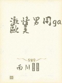 激情男同gay欧美