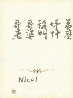 哥哥称呼弟弟的老婆叫什么封面