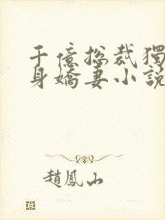 千亿总裁独宠替身娇妻小说阅读全文