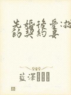 先婚后爱:总裁的契约妻封面