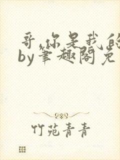 哥,你是我的了by笔趣阁免费阅读在线封面