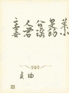 主人公是叶楚和姜君瑶的小说