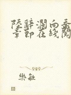 陆辞澜向乔最新章节在线阅读