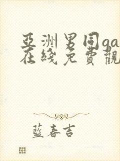 亚洲男同gay在线免费观看封面