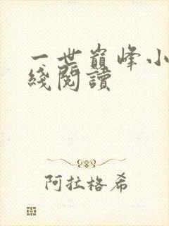 一世巅峰小说在线阅读