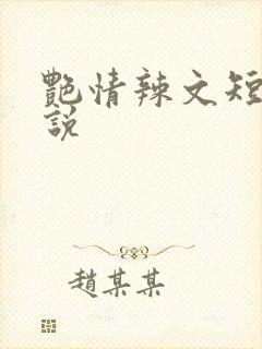 艳情辣文短篇小说