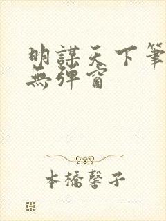 明谋天下笔趣阁无弹窗封面