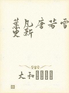 叶凡唐若雪免费更新