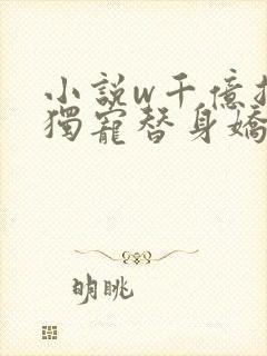 小说w千亿总裁独宠替身娇妻》