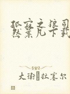 孤寂之狼司空嫣然叶凡下载