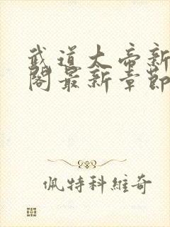 武道大帝新笔趣阁最新章节免费阅读