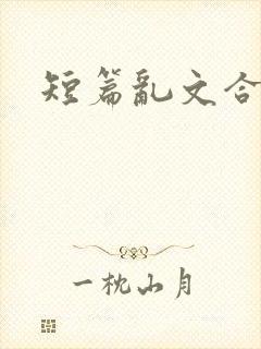 短篇乱文合集封面