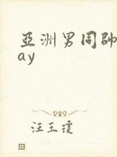 亚洲男同帅哥gay