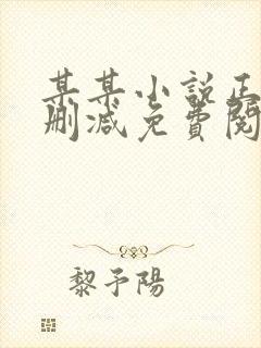 某某小说正版无删减免费阅读全文封面