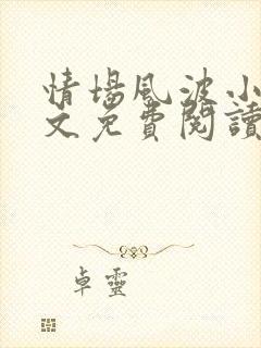 情场风波小说全文免费阅读最新章节封面