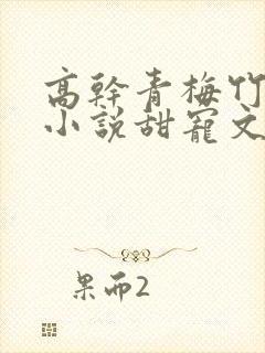 高干青梅竹马的小说甜宠文