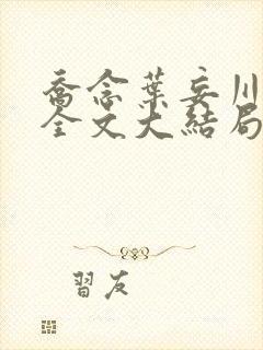 乔念叶妄川小说全文大结局