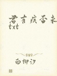 君有疾否未删减txt