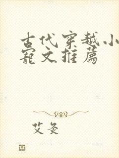 古代穿越小说甜宠文推荐封面