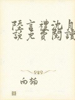 陆言礼沈月慈小说免费阅读最新章节