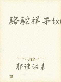 骆驼祥子txt