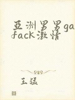 亚洲男男gayfack激情