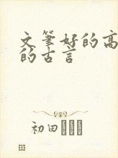 文笔好的高质量的古言