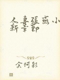 人妻张燕小说最新章节