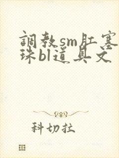 调教sm肛塞拉珠bl道具文