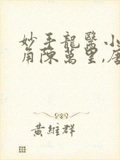 妙手龙医小说主角陈万里,唐嫣然