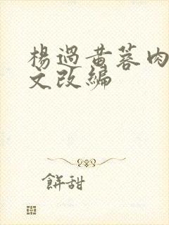 杨过黄蓉肉欲h文改编