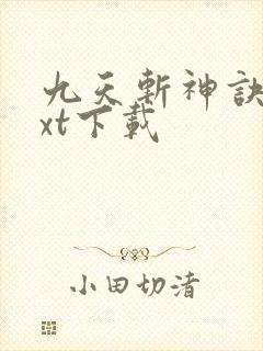 九天斩神诀最txt下载