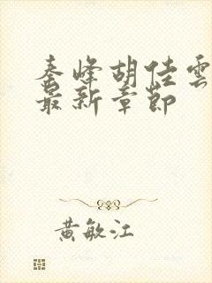 秦峰胡佳云小说最新章节