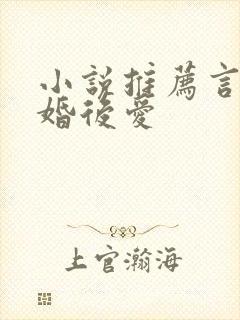 小说推荐言情先婚后爱