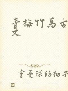 青梅竹马古言h文