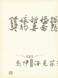 错嫁甜婚总裁的契约妻乔然封面