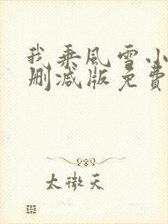 我乘风雪小说无删减版免费阅读