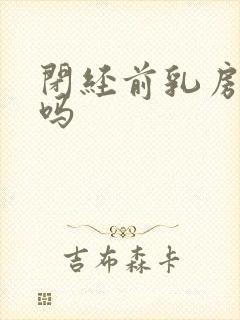 闭经前乳房胀痛吗封面