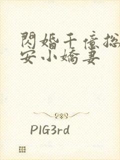 闪婚千亿总裁吻安小娇妻封面