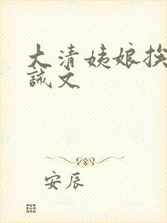 大清姨娘挨打训诫文封面