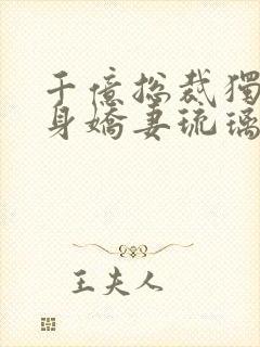 千亿总裁独宠替身娇妻琉璃雪雪