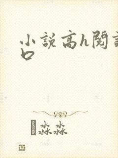 小说高h阅读重口封面