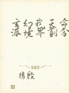 玄幻我天命大反派境界划分